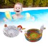 2PCS Kids Inflatable Pool PVC Foldable Portable Mini Swimming Pool Cute Animal Shape Blow Up Baby Pool for Home Outdoor view 3