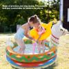 2PCS Kids Inflatable Pool PVC Foldable Portable Mini Swimming Pool Cute Animal Shape Blow Up Baby Pool for Home Outdoor view 4