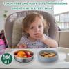 Oariips 6 Pack Stainless Steel Kids Bowls, Baby Bowls with Removable Silicone Shell, Anti Scald Toddler Snack Container Dishwasher Safe (Without Suction) view 3