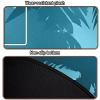 LENGAMPLAY Poker Mat, 4-6 Players Texas Holder Poker Rubber Mat - 35" x 16 Foldable Poker Topper with 4pcs Non-Slip Coasters for Tables in Zipper Storage Bag (Blue3-S, 35x 16inch) view 3