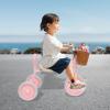 CNCEST Kid's Tricycle, Toddler Tricycle with Pedals, Children Tricycle with Inflation-Free Wheels and Comfortable Seat, Baby First Walker Tricycle for 2-6 Years Old Girls and Boys (Pink) view 2