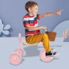 CNCEST Kid's Tricycle, Toddler Tricycle with Pedals, Children Tricycle with Inflation-Free Wheels and Comfortable Seat, Baby First Walker Tricycle for 2-6 Years Old Girls and Boys (Pink) view 3