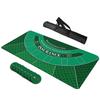 LENGAMPLAY Poker Mat, 8-10 Players Texas Holder Poker Table Top - 70" x 35" Poker Topper for Tables - Poker Game Mat with 8 Coasters in Gift-Ready and Zipper Storage Bag (Green2, 70x 35inch) view 1