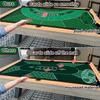 LENGAMPLAY Poker Mat, 8-10 Players Texas Holder Poker Table Top - 70" x 35" Poker Topper for Tables - Poker Game Mat with 8 Coasters in Gift-Ready and Zipper Storage Bag (Green2, 70x 35inch) view 2