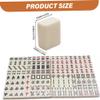 BEAHING Chinese Mahjong Set with 144 Tiles Mini Mahjong Set with Brown Carrying Case Portable & Lightweight Mahjong Game Set for Travel, Camping, Family Gatherings, Friends Party Mahjong Set view 3