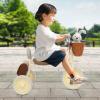 CNCEST Kid's Tricycle, Toddler Tricycle with Pedals, Children Tricycle with Inflation-Free Wheels and Comfortable Seat, Baby First Walker Tricycle for 2-6 Years Old Girls and Boys (Brown, with Bag) view 3