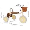 CNCEST Kid's Tricycle, Toddler Tricycle with Pedals, Children Tricycle with Inflation-Free Wheels and Comfortable Seat, Baby First Walker Tricycle for 2-6 Years Old Girls and Boys (Brown, with Bag) view 4