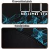 LENGAMPLAY Poker Mat, 4-6 Players Texas Holder Poker Rubber Mat - 35" x 16 Foldable Poker Topper with 4pcs Non-Slip Coasters for Tables in Zipper Storage Bag (Blue1-S, 35x 16inch) view 3