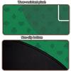LENGAMPLAY Poker Mat, 4-6 Players Texas Holder Poker Rubber Mat - 35" x 16 Foldable Poker Topper with 4pcs Non-Slip Coasters for Tables in Zipper Storage Bag (Green2-S, 35x 16inch) view 3