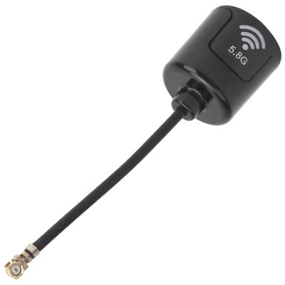 equlup 5.8Ghz RHCP Antenna, 2.8dbi 50 High Gain UFL Interface Long Aerial Mini Omnidirectional Antenna RC Parts for RC Aircraft FPV Drone (Black)