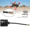 equlup 5.8Ghz RHCP Antenna, 2.8dbi 50 High Gain UFL Interface Long Aerial Mini Omnidirectional Antenna RC Parts for RC Aircraft FPV Drone (Black) view 4