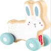 Fisher-Price Baby Toy Wooden Push-Along Bunny, Wood Vehicle for Crawling Developmental Play for Infants Ages 6+ Months view 1