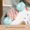 Fisher-Price Baby Toy Wooden Push-Along Bunny, Wood Vehicle for Crawling Developmental Play for Infants Ages 6+ Months view 4