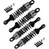 4 pcs Aluminum Oil adjustable 70mm shock absorber damper for rc car 1/16 Hsp hip losi buggy truck hop-up upgrade parts (Titanium) view 2