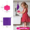 Masthome 8 Pieces Kids Cleaning Set,Wooden Cleaning Toys for Kids Broom Dustpan Mop Brush Duster Rag Sponge and Hanging Stand,Skill Developmental Pretend Play Kit for Toddlers,Children view 4