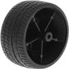 4Pcs Black Tires,48mm Simulation Rubber Wheel Tire Wheel Toy Model DIY RC Spare Parts Easy Installation Small in Size,Remote and App Controlled Vehicles and Parts,Tire and Wheel Sets view 3