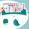 2 Pack Three-Layer Design Playing Cards HoldersPlaying Card Holder for Kids Adults Hands Free Card Holder for Family Card Game Nights Poker Parties view 3