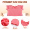 Skylety 6 Pcs Bear Clothes Basic Tee Shirt Classic Stuffed T Shirt Plush Crew Neck for Stuffed Bears Doll with 14 - 18 Inch, Bear Not Included(Multicolor) view 2