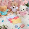 Skylety 6 Pcs Bear Clothes Basic Tee Shirt Classic Stuffed T Shirt Plush Crew Neck for Stuffed Bears Doll with 14 - 18 Inch, Bear Not Included(Multicolor) view 3