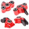 Aluminum Front Steering Block & Rear Hub Carrier Upgrade for Arrma 1/7 Felony Mojave Infraction Limitless Fireteam 6S 1/8 Typhon Talion, Replaces AR330187 & AR330193(Red) view 1