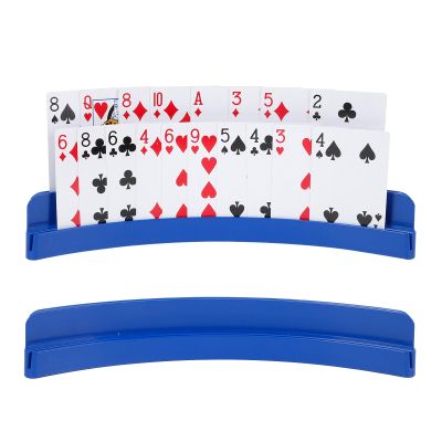 2 Packs of Double-Layer Card HoldersPlaying Card Holder for Kids Adults Hands Free Card Holder for Family Card Game Nights Poker Parties