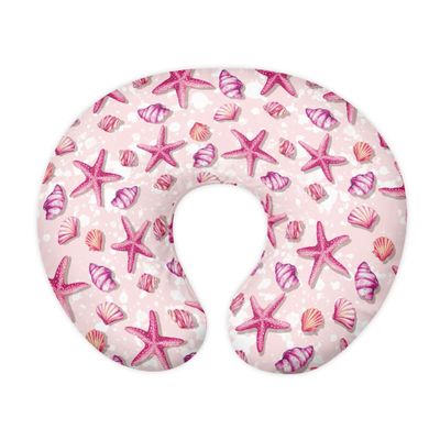 Zanxiantu Pink Shell Starfish Nursing Pillow Covers for Baby Girls Soft and Stretchy Pillow Covers Toddler Nursing Pillow Slipcover Breastfeeding Pillow Slipcover Fits Infant Nursing Pillow Case