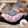 Zanxiantu Pink Shell Starfish Nursing Pillow Covers for Baby Girls Soft and Stretchy Pillow Covers Toddler Nursing Pillow Slipcover Breastfeeding Pillow Slipcover Fits Infant Nursing Pillow Case view 3