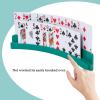 2 Packs of Double-Layer Card HoldersPlaying Card Holder for Kids Adults Hands Free Card Holder for Family Card Game Nights Poker Parties view 2