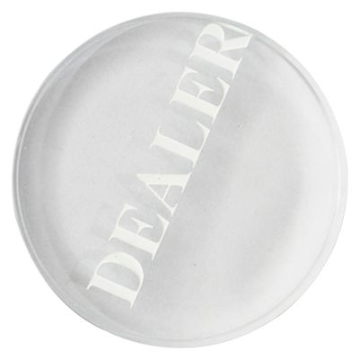 HONMEET Delicate Dealer Button for Engraved Wear-Resistant Poker Accessory for Tournaments and Events Easy to Spot Table Dealer