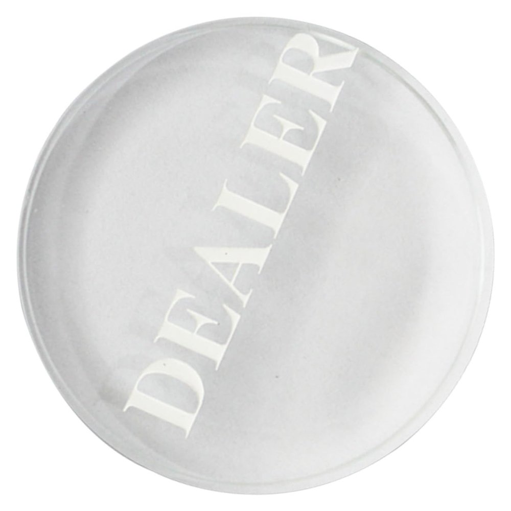HONMEET Delicate Dealer Button for Engraved Wear-Resistant Poker Accessory for Tournaments and Events Easy to Spot Table Dealer