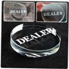HONMEET Delicate Dealer Button for Engraved Wear-Resistant Poker Accessory for Tournaments and Events Easy to Spot Table Dealer view 2