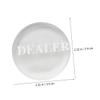 HONMEET Delicate Dealer Button for Engraved Wear-Resistant Poker Accessory for Tournaments and Events Easy to Spot Table Dealer view 4