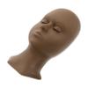 Silicone Makeup Training Head Practice with 2 Eyelids for Beginners view 1