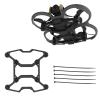 AVATA 2 Carbon Fiber Chassis Armor Protection Plate, Anti-Collision Bottom Armor with Retaining Strap Drone Accessories for DJI AVATA 2, Corrosion Resistance & Wear Resistance view 1