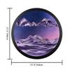 3D Dynamic Sand Art Liquid Motion, 17.4in Round Glass Moving Sand Art Picture Sandscapes In Motion Round Glass 3D Deep Sea Sandscape In Motion Display Flowing Sand Frame Relaxing Desktop Home Office(F view 2