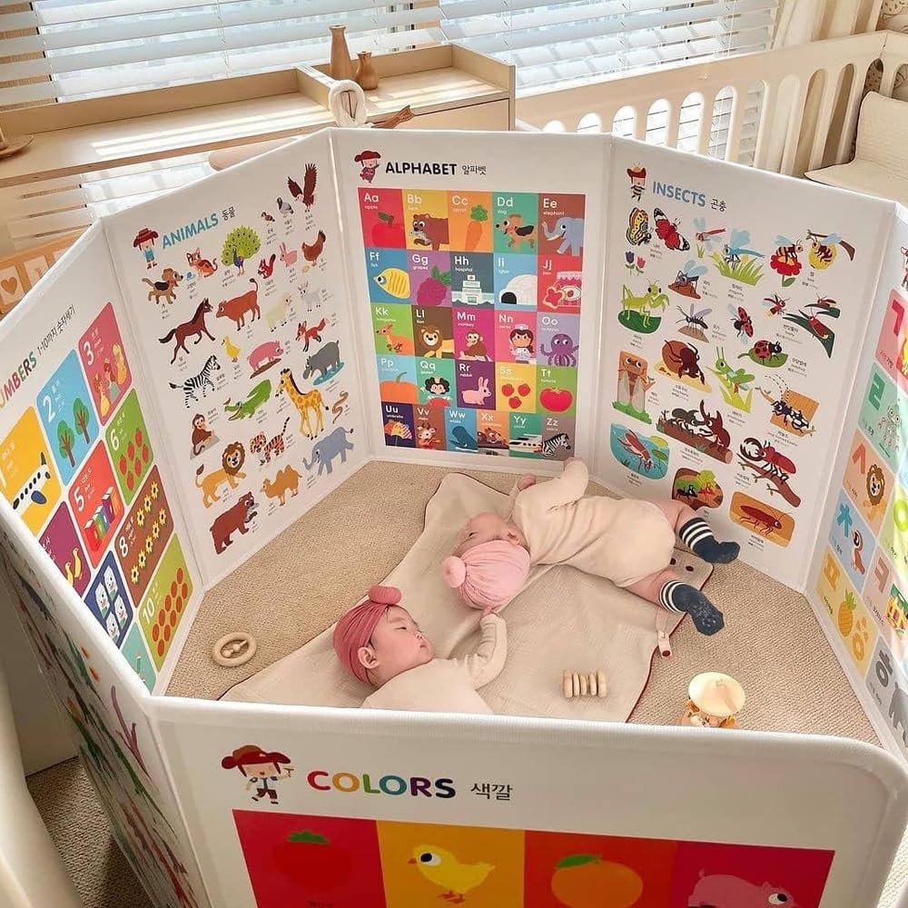 Hattung SayHouse Combo Pack Interactive Learning Set with Magnetic Alphabet, Flashcards, Talking Pen & Foldable Board Educational Toy for Kids' Early Learning, Spelling, Vocabulary, and More