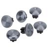3 Pair Joystick Caps, 2 Standard 2 Low Dome 2 High Dome Metal Mushroom Cap Cover, Thumbstick Analog Thumb Grip Stick Cover for Edge, Controller (Silver) view 1