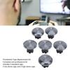 3 Pair Joystick Caps, 2 Standard 2 Low Dome 2 High Dome Metal Mushroom Cap Cover, Thumbstick Analog Thumb Grip Stick Cover for Edge, Controller (Silver) view 3