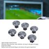 3 Pair Joystick Caps, 2 Standard 2 Low Dome 2 High Dome Metal Mushroom Cap Cover, Thumbstick Analog Thumb Grip Stick Cover for Edge, Controller (Silver) view 4