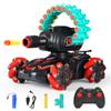 BOKSYUR Rc Car Shoot SoftBullet,Fits for Nerf,Rc Tank That Shoots,Battle ANK with Remote Control Tank That Shoots Foam Darts-Stunts,16Foam Darts- Birthday Presents ForKids 7 8 9 10 11 Year Oldred view 1