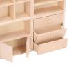 4 Miniature Wooden Dollhouse Cabinets Set, Simple Design, Practical and Lifelike Decoration for 1/12 Dollhouse, Suitable for Placing Green Plants, Enamels, Books view 2