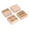 4 Miniature Wooden Dollhouse Cabinets Set, Simple Design, Practical and Lifelike Decoration for 1/12 Dollhouse, Suitable for Placing Green Plants, Enamels, Books view 4