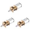3pcs DC 6V Gear Motor 10 RPM High 1:1000 Electric Micro Motor for DIY Toy Car Model Reduction view 2