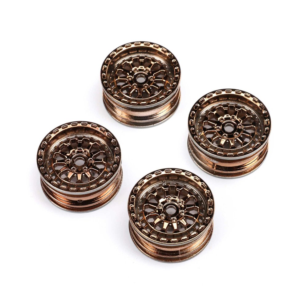 Axial Black Rhino Wheel 1.0", 7mm Hex (4): SCX24, AXI-1796