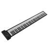 88 Keys Roll Up Piano, Portable Foldable Piano Keyboard with 128 Rhythms, 128 Tones & Built in Speaker, Flexible Silicone Rechargeable Electronic Hand Roll Piano for Kids Beginner view 1