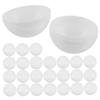 FELTECHELECTR 40pcs Openable Raffle Balls Lightweight Solid-Color Lottery Balls for Parties Events Drawings Hollow Design for Surprises view 1