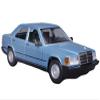 190 E 2.6 Blue Metallic 1/24 Diecast Model Car by Bburago 21103BL view 2