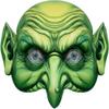 AYILUOBE Women's Witch Wig Hat Masks Set Spooky Green Face Goblin Wizard Mask Evil Zombie Mask Creepy Cosplay Party Halloween Costume view 1