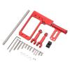 1/10 RC Servo Mount with Hydraulic Steering Kit for VP F10 RC Crawler Car DIY Parts Red view 4