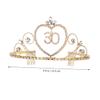 Baluue 1pc Golden Rhinestone Birthday Comb Elegant Alloy Headwear for Birthday Celebrations for Weddings and Parties Lightweight and Design view 4